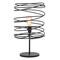 Black Metal Industrial Table Lamp, 21&#x22; x 12&#x22; x 12&#x22;